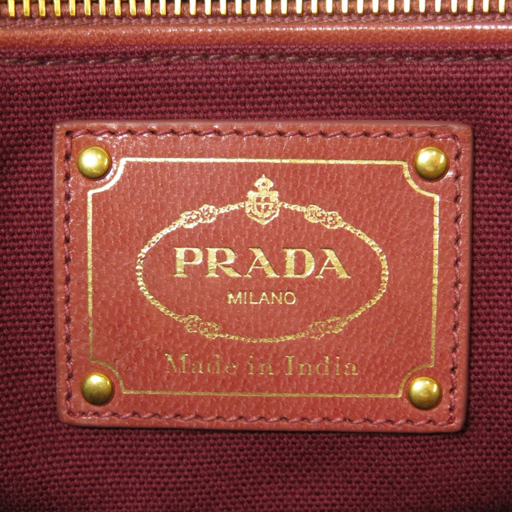 Prada Madras Woven Leather Tote Bag black brown leather weaving - Picture 6 of 11